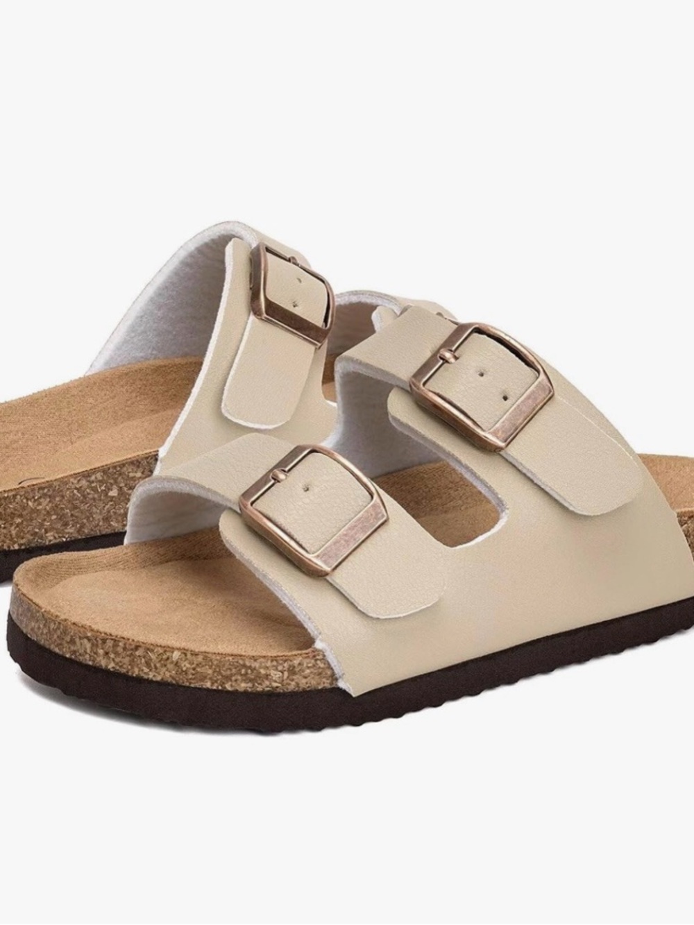 Tototto Slide Sandals Beige